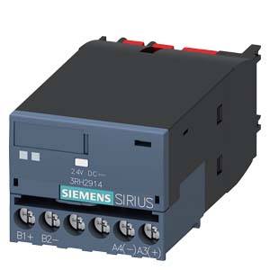 'Siemens SIRIUS 3RH2914' Schütz mit fünf Schraubklemmen. Schwarzes Gehäuse, für industrielle Schaltanwendungen.