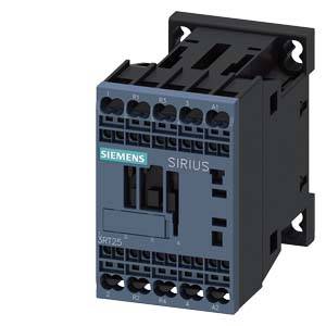 Ein Industrie-Kontaktor von Siemens aus der Sirius-Serie, grau-schwarz. Verwendet zur Steuerung von elektrischen Lasten.
