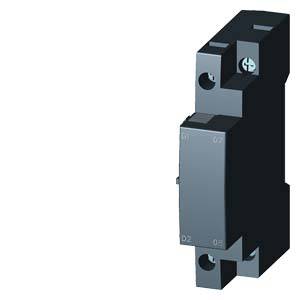 Ein schwarzes, rechteckiges elektrisches Gerät mit zwei Anschlüssen, das auf einem weißen Hintergrund abgebildet ist.