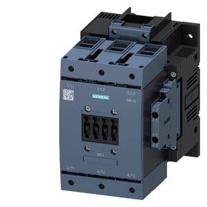 Ein graues und schwarzes Schütz von Siemens, mit mehreren Kontaktpunkten, zur Verwendung in elektrischen Steuerungssystemen.