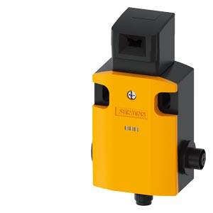 Ein gelbes, rechteckiges Gerät mit schwarzem Gehäuse. Es hat einen optischen Sensor oben und zwei seitliche Knöpfe.