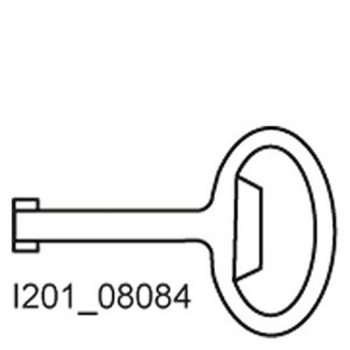 Siemens 8GD9290 Doppelbartschlüssel für 3mm Dorn für SIKUS-Stand- und STAB-WANDVERT Doppelbart 1 S