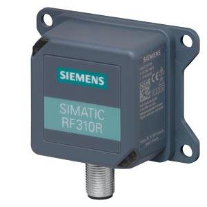 Abgebildet ist ein Siemens SIMATIC RF310R RFID-Gerät in grauer Farbe zur drahtlosen Datenkommunikation.