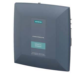 Siemens SIMATIC RF650R RFID-Lesegerät in dunklem Gehäuse.