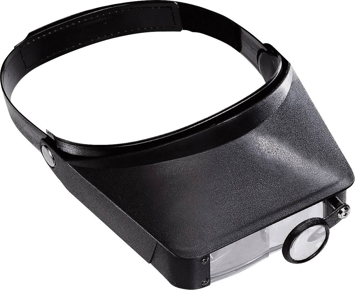 Basetech BT-1687324 1687324 Kopflupe Vergrößerungsfaktor: 1.8 x, 2.3 x, 3.7 x, 4.8 x Schwarz