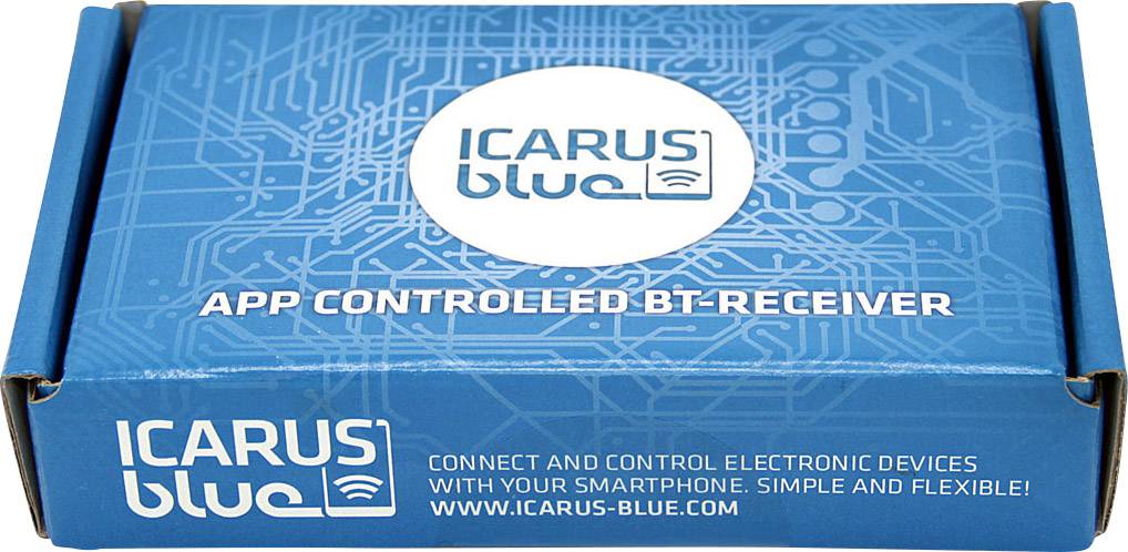Icarus Blue 90010010 Bluetooth® Fernbedienung 26mm x 87mm x 79mm