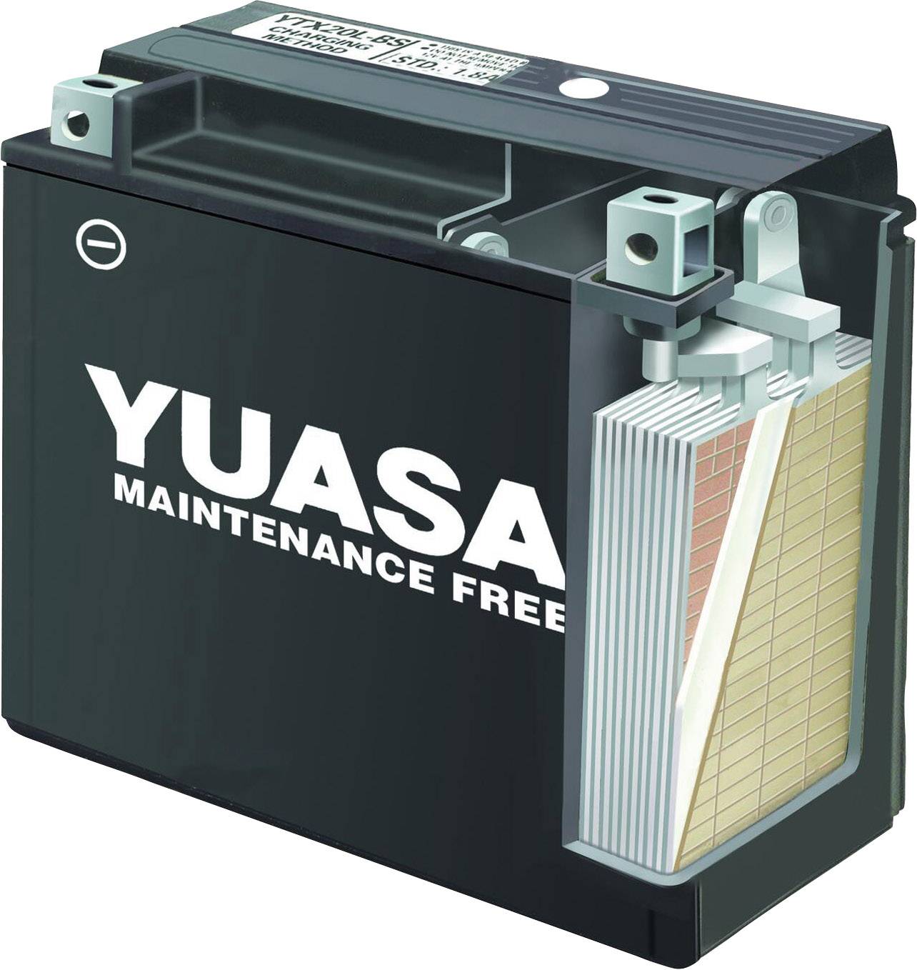 Yuasa YTZ10S Motorradbatterie 12 V 8.6 Ah Poltyp: Schraubklemme Typ 11