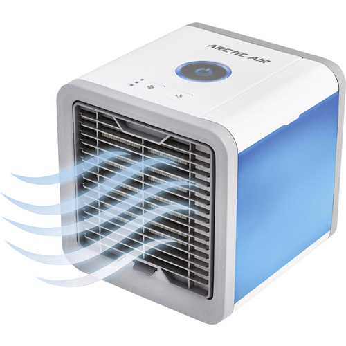 MediaShop Arctic Air Air cooler 10 W (L x W x H) 17 x 17 x 17 cm White, Grey Selectable mood lighting