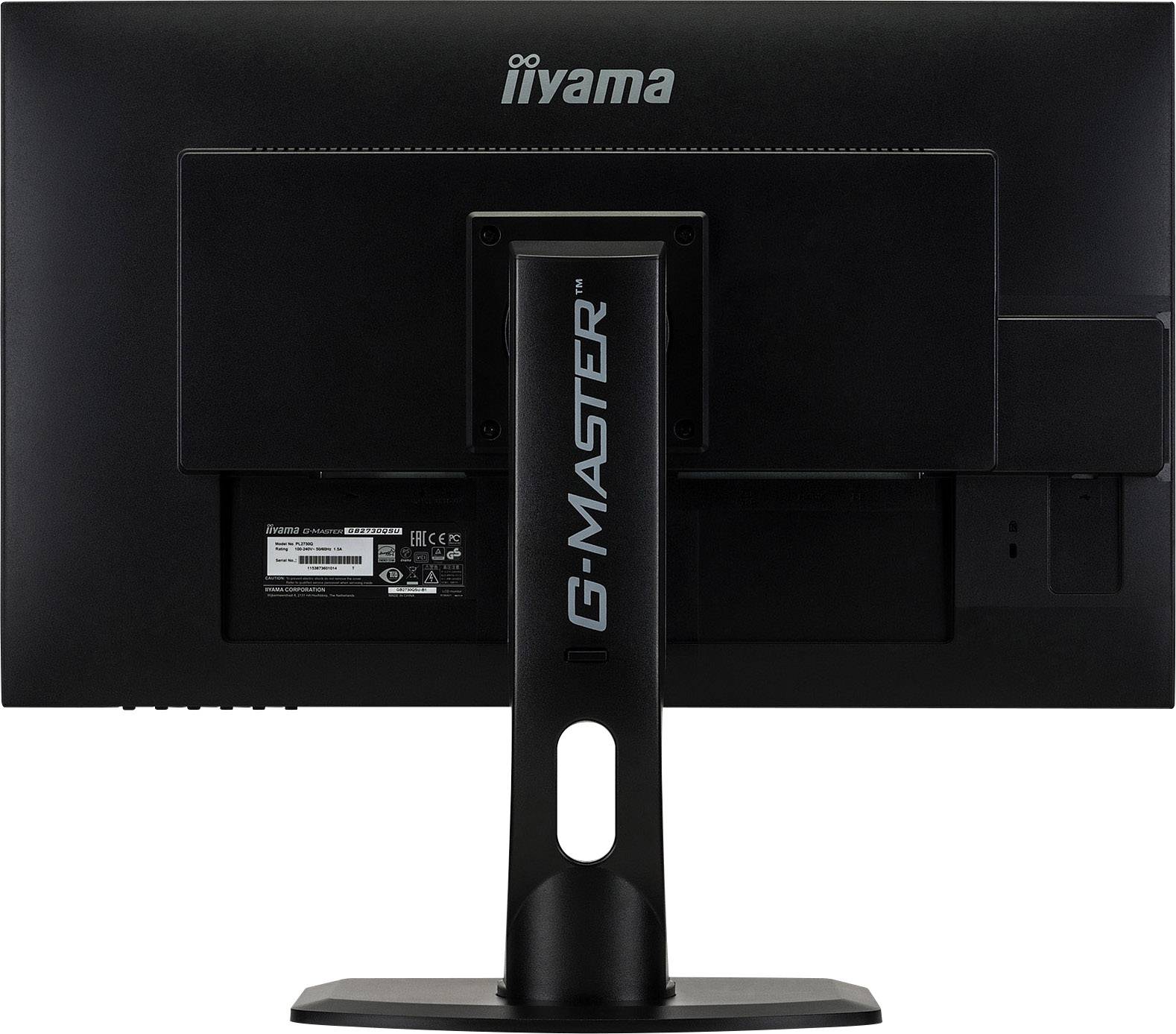 Iiyama G-MASTER GB2730QSU LED-Monitor 68.6cm (27 Zoll) EEK G (A - G) 2560 x 1440 Pixel WQHD 1 ms DVI, HDMI®, DisplayPort, USB 3.2