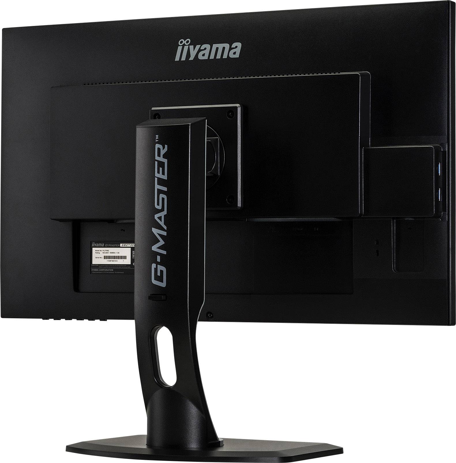 Iiyama G-MASTER GB2730QSU LED-Monitor 68.6cm (27 Zoll) EEK G (A - G) 2560 x 1440 Pixel WQHD 1 ms DVI, HDMI®, DisplayPort, USB 3.2