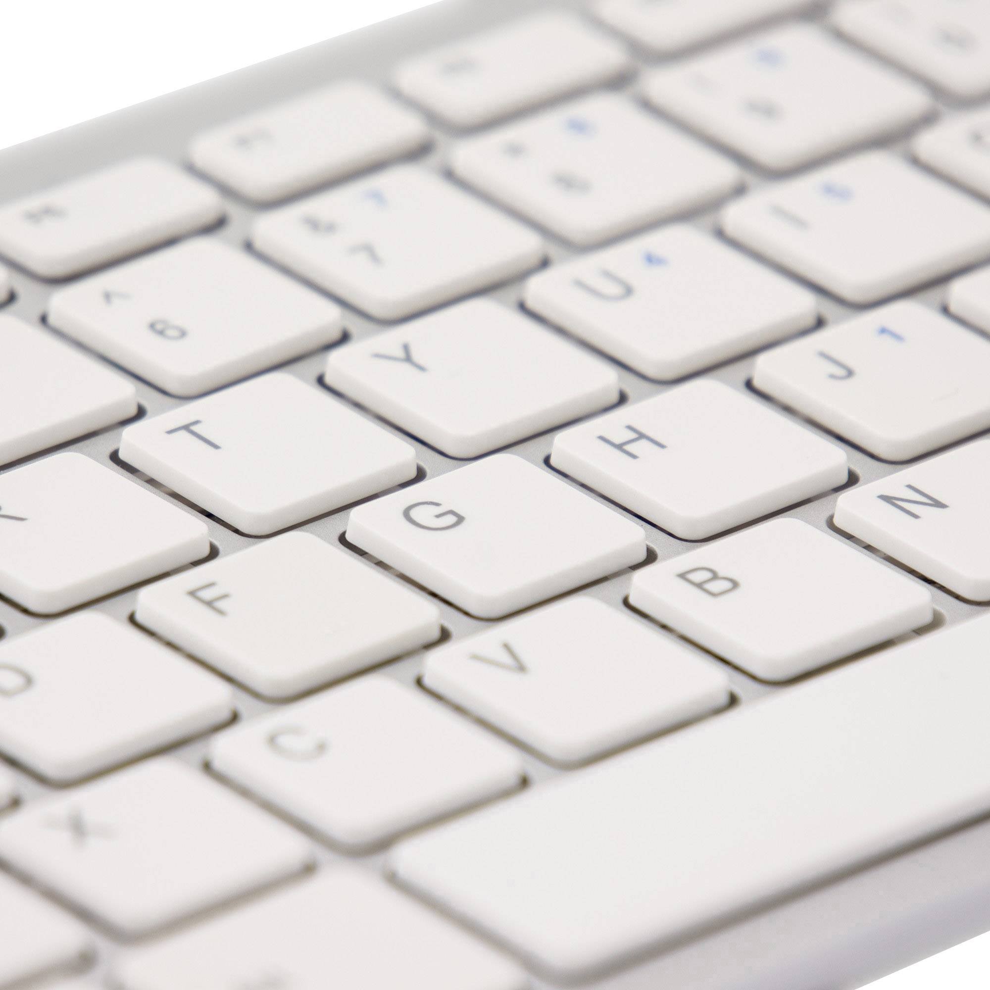 R-GO Tools RGOECQZW USB Tastatur Deutsch, QWERTZ, Windows® Weiß