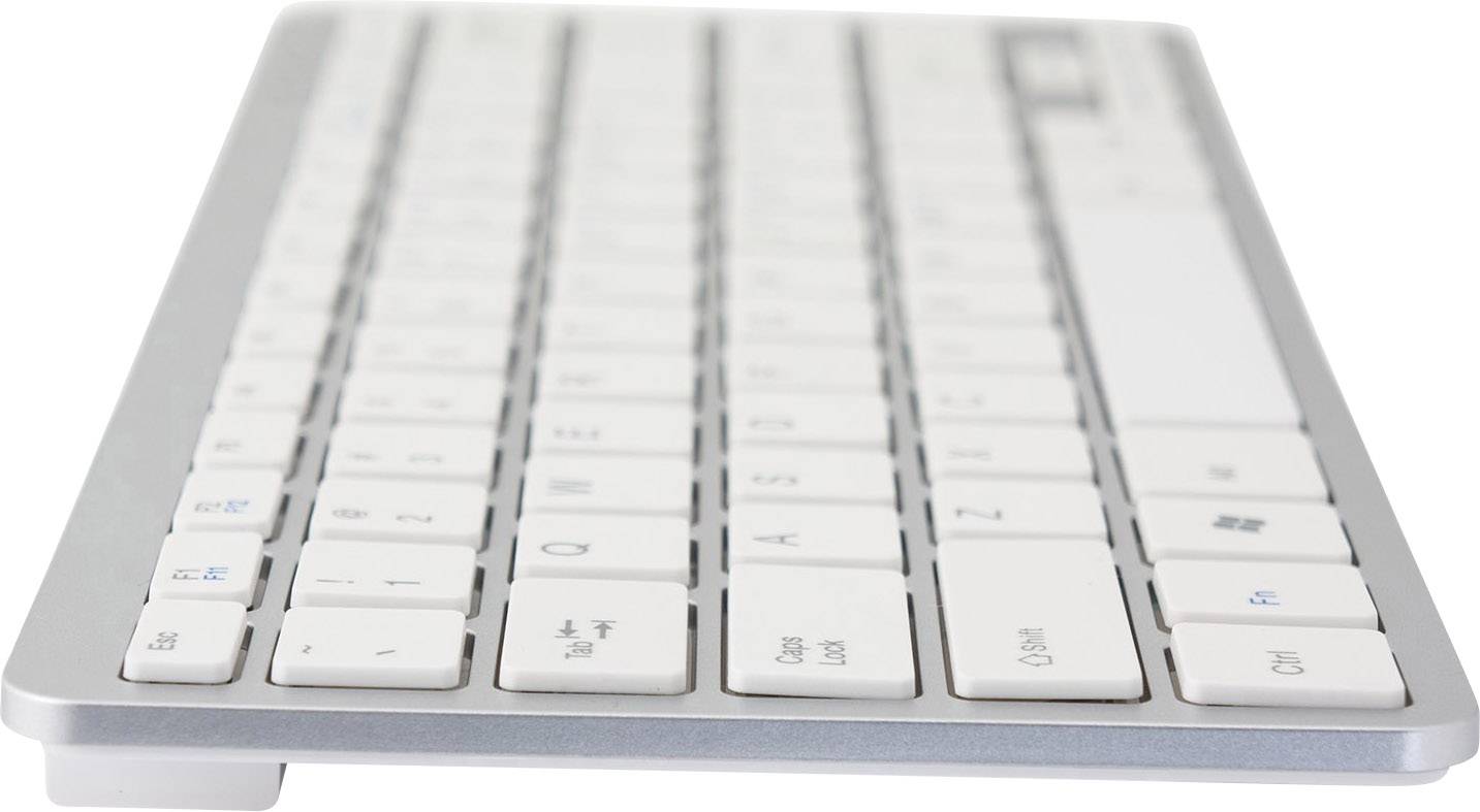 R-GO Tools RGOECQZW USB Tastatur Deutsch, QWERTZ Weiß