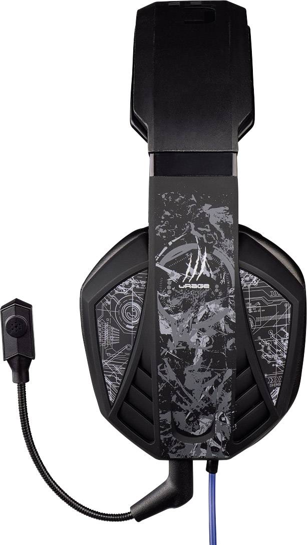 Hama URAGE SOUNDZ Gaming Headset USB schnurgebunden Over Ear Grau, Schwarz