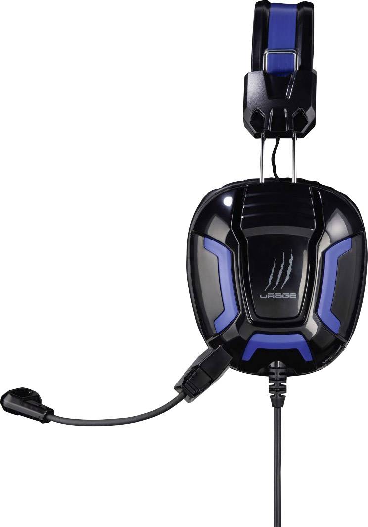 Hama uRage SoundZ Essential Gaming Headset 3.5mm Klinke schnurgebunden Over Ear Blau, Schwarz