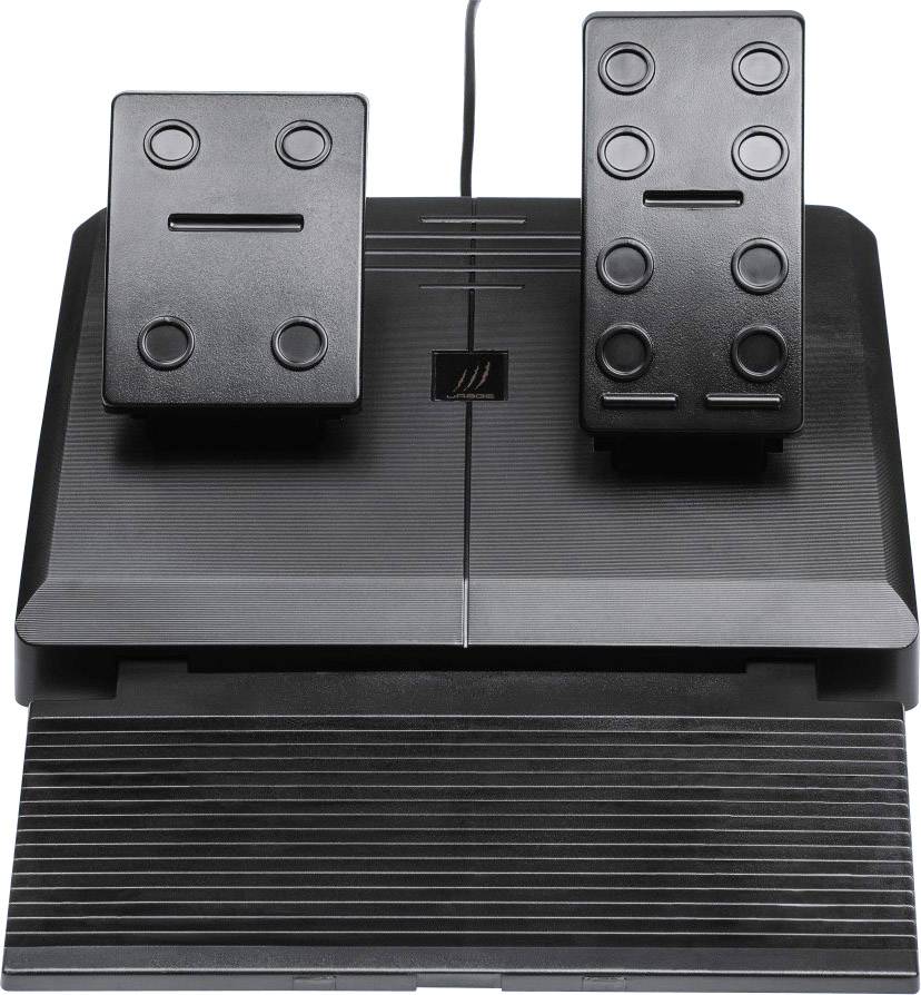 Hama uRage GripZ Lenkrad USB PC Blau, Schwarz inkl. Pedale