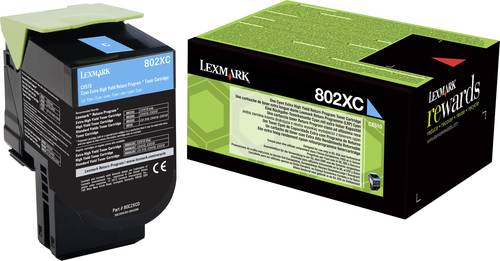 Lexmark Toner 802XC 80C2XC0 Original Cyan 4000 Seiten