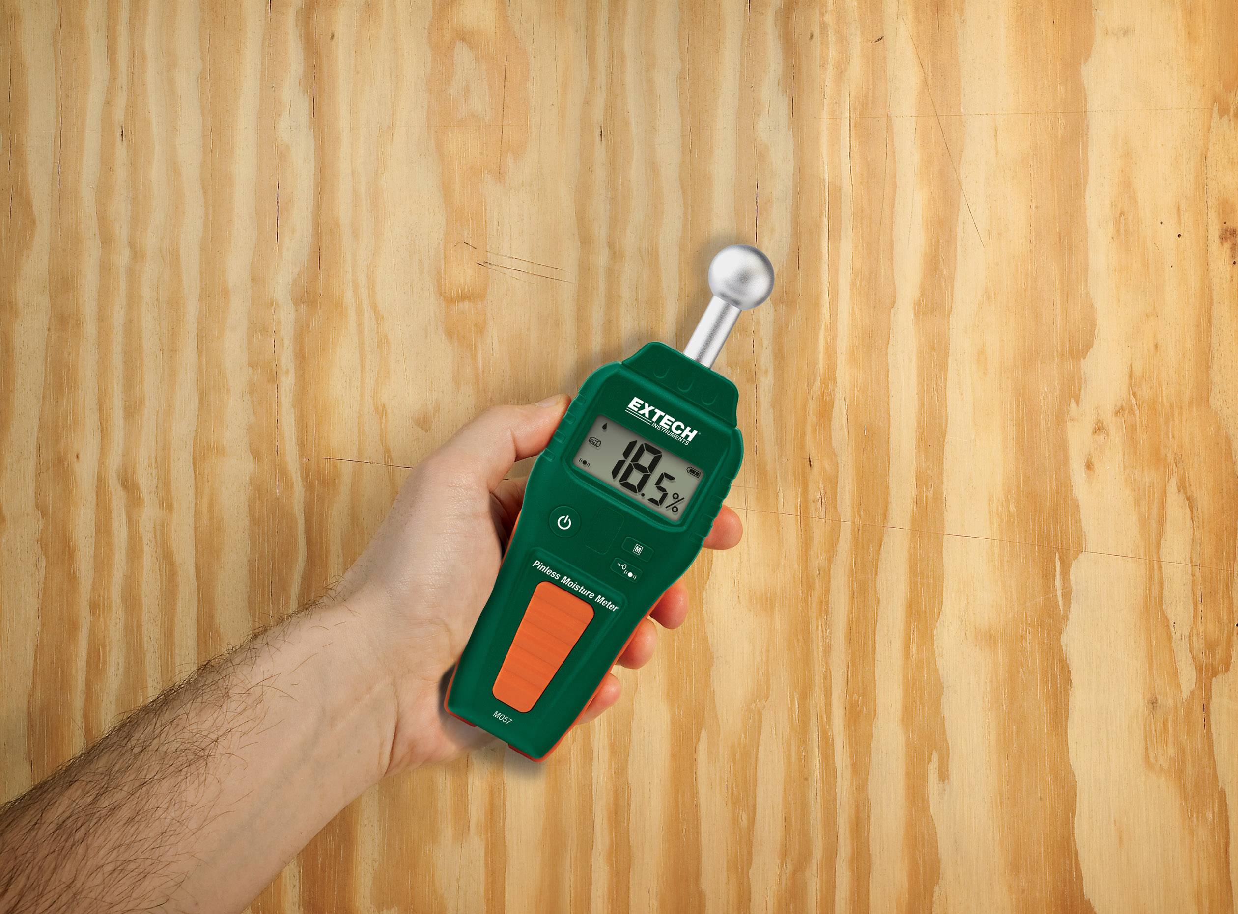 Extech MO57 Materialfeuchtemessgerät Messbereich Baufeuchtigkeit (Bereich) 0.1 bis 99.9% vol Messbereich Holzfeuchtigkeit