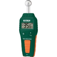 Extech MO57 Materialfeuchtemessgerät Messbereich Baufeuchtigkeit (Bereich) 0.1 bis 99.9% vol Messbereich Holzfeuchtigkeit Extech MO57 Materialfeuchtemessgerät Messbereich Baufeuchtigkeit (Bereich) 0.1 bis 99.9% vol Messbereich Holzfeuchtigkeit