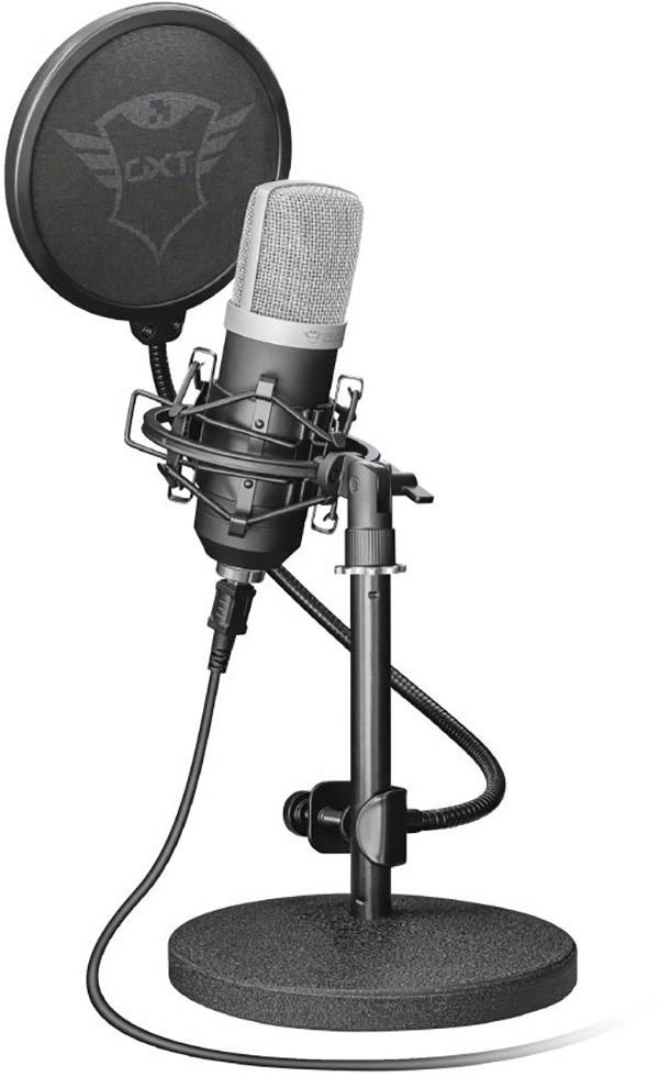 Trust GXT 252 Emita Stand PC-Mikrofon Übertragungsart (Details):Kabelgebunden Standfuß USB Kabelgebunden Schwarz