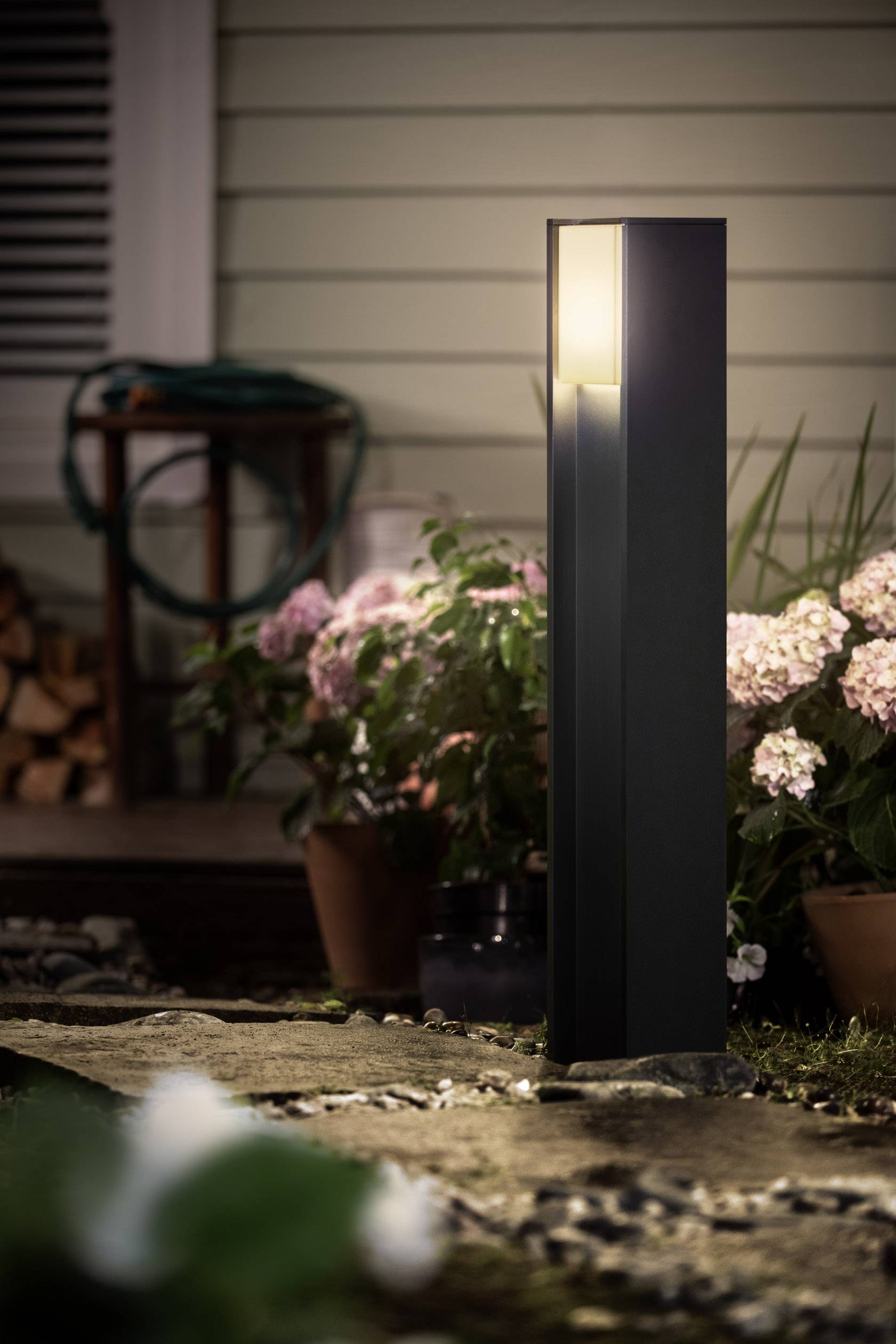 Philips LED Außenstandleuchte 16474/93/P0 Turaco E27 9.5 W Warmweiß