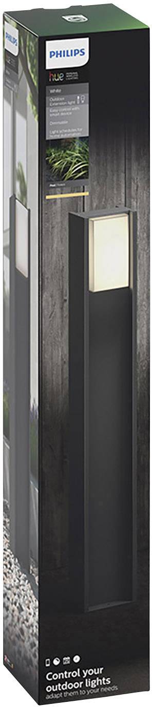 Philips LED Außenstandleuchte 16474/93/P0 Turaco E27 9.5 W Warmweiß