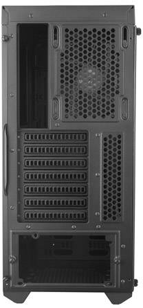 Cooler Master MasterBox MB600L Midi-Tower PC-Gehäuse Schwarz, Rot 1 vorinstallierter Lüfter, Für AIO Wasserkühlung geeignet, Seitenfenster, Staubf