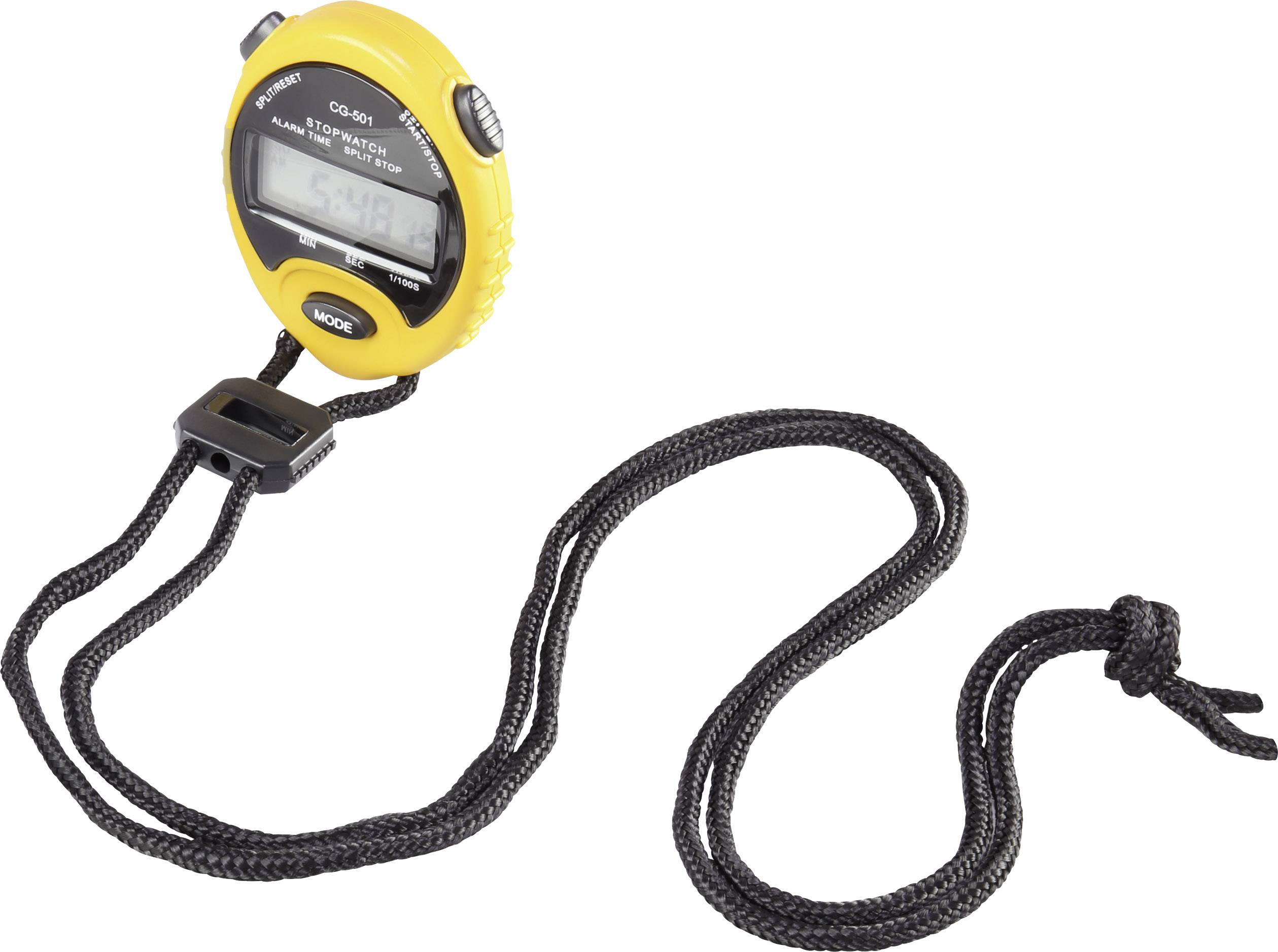 Renkforce RF-SW-140 Stoppuhr digital Gelb, Schwarz