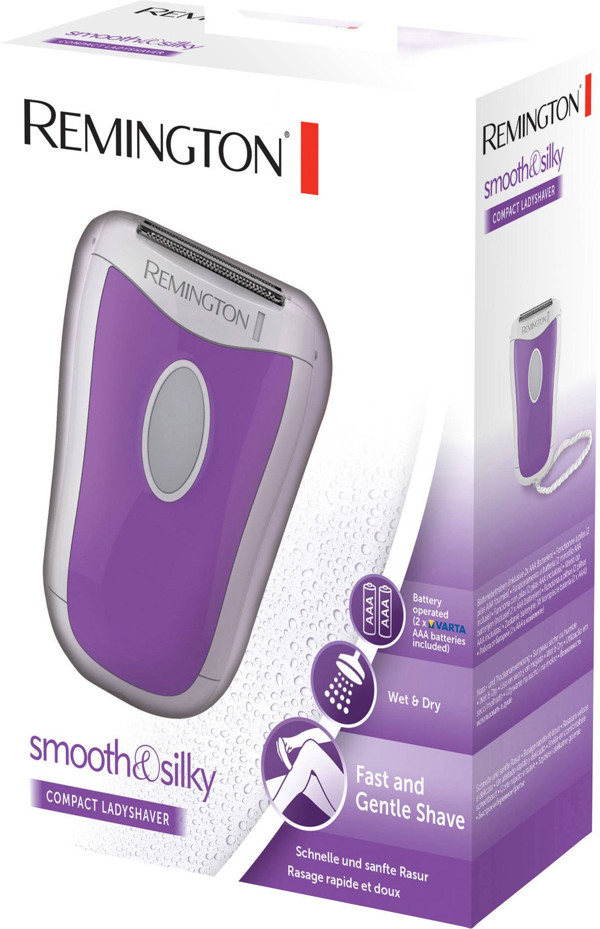 Remington Damenrasierer Lila, Weiß