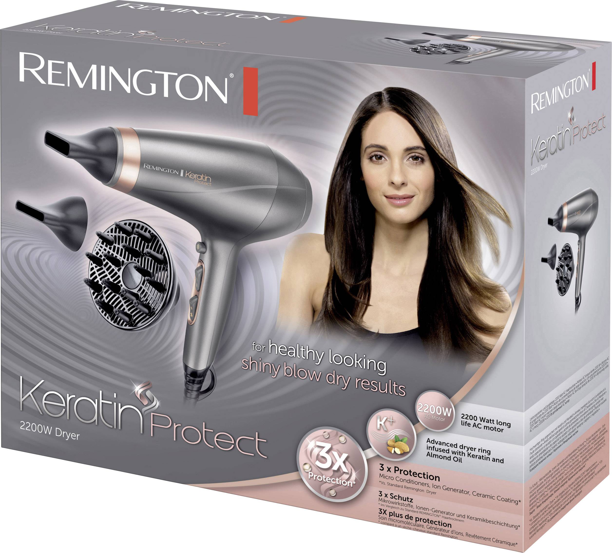 Remington Haartrockner Grau, Rose