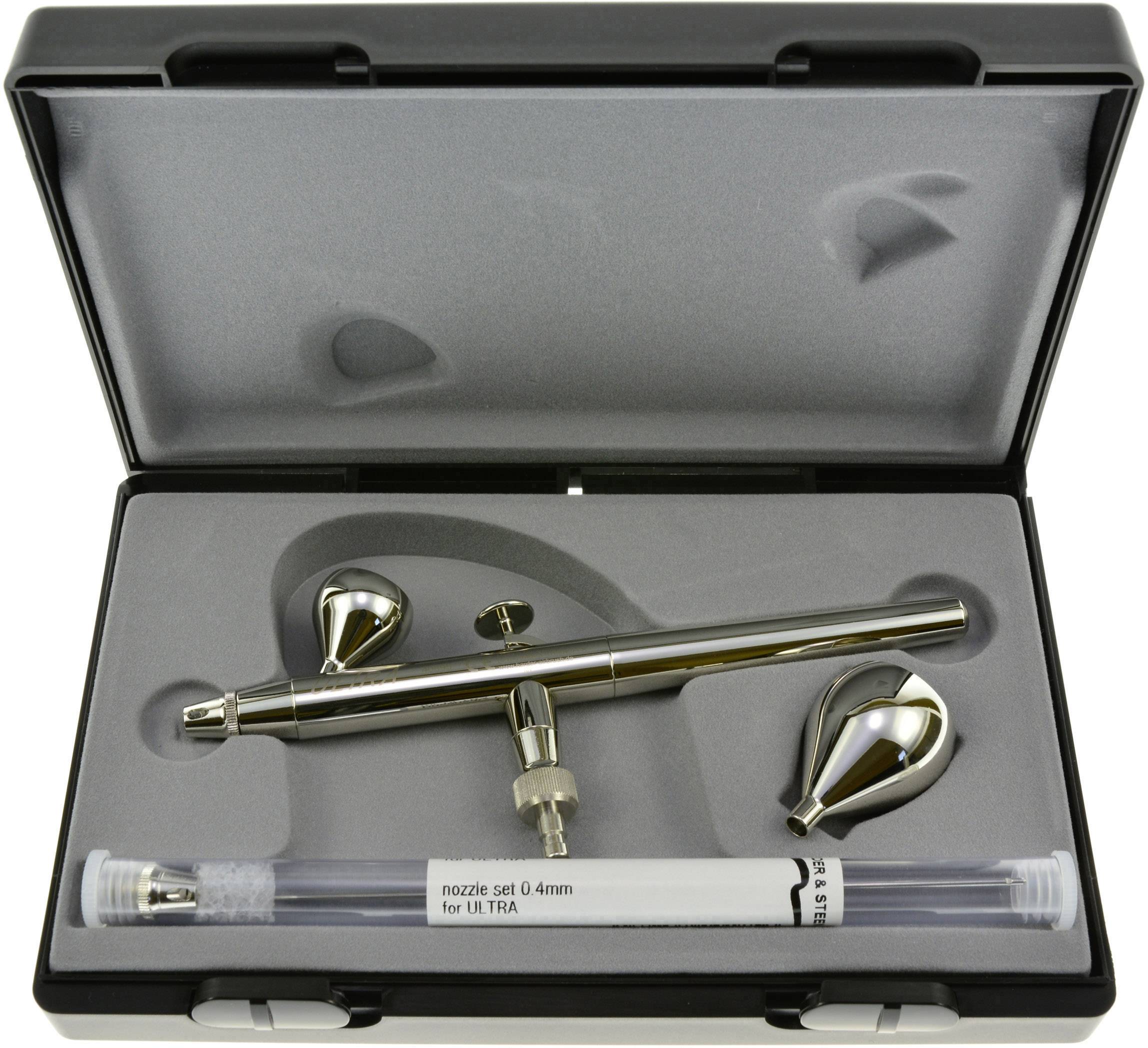 Harder & Steenbeck Ultra Two in One Double Action Airbrush-Pistole Düsen-Ø 0,2 + 0,4 mm