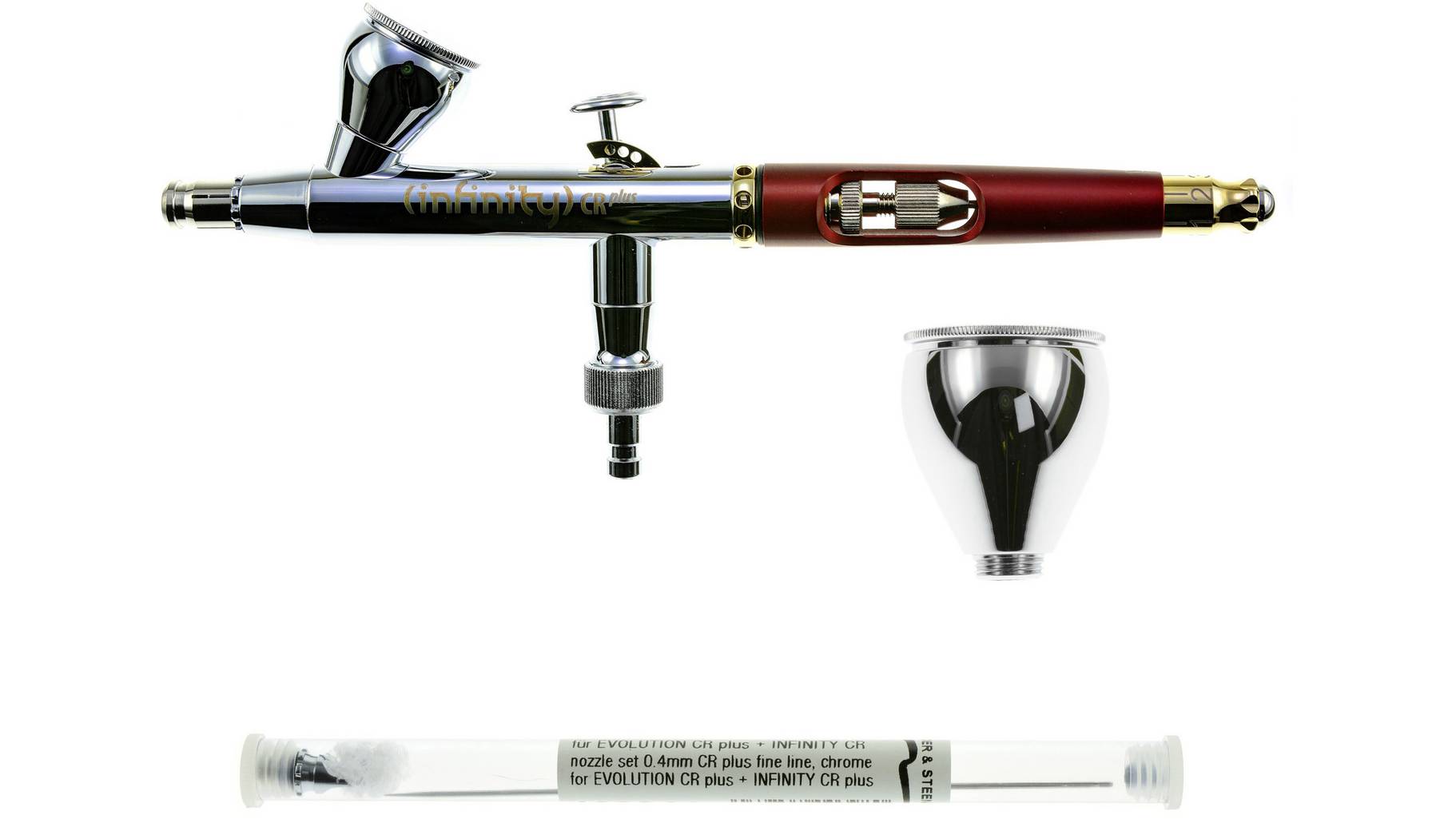 Harder & Steenbeck Infinity CRplus Two in One #2 Double Action Airbrush ...