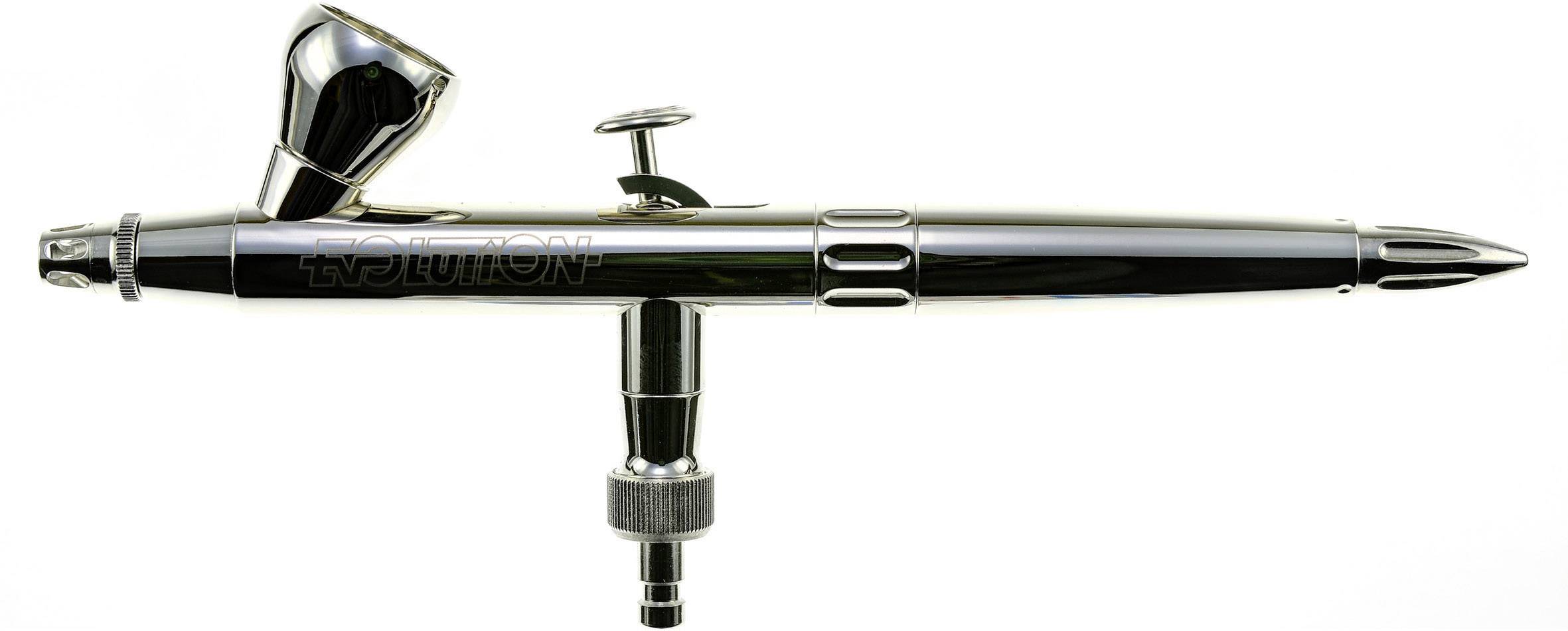 Harder & Steenbeck Evolution Silverline Two in One Double Action Airbrush-Pistole Düsen-Ø 0,2 + 0,4 mm