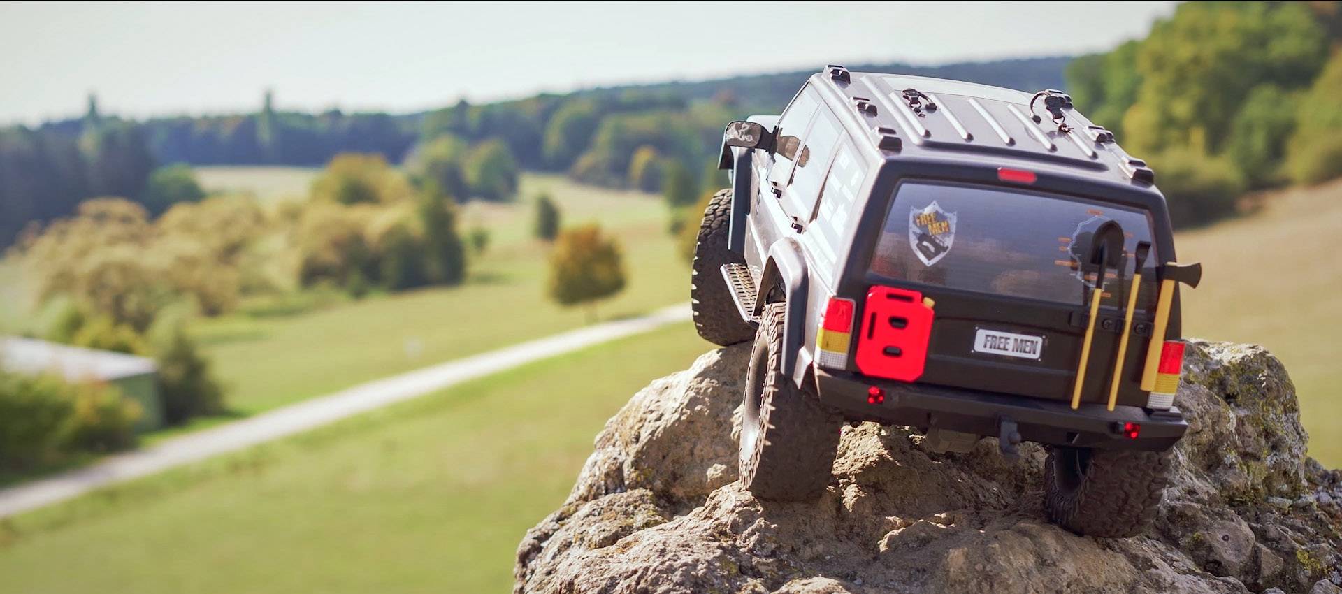 Reely Free Men Brushed 1:10 RC Modellauto Elektro Crawler Allradantrieb (4WD) 100% RtR 2,4GHz inkl. Akku, Ladegerät und