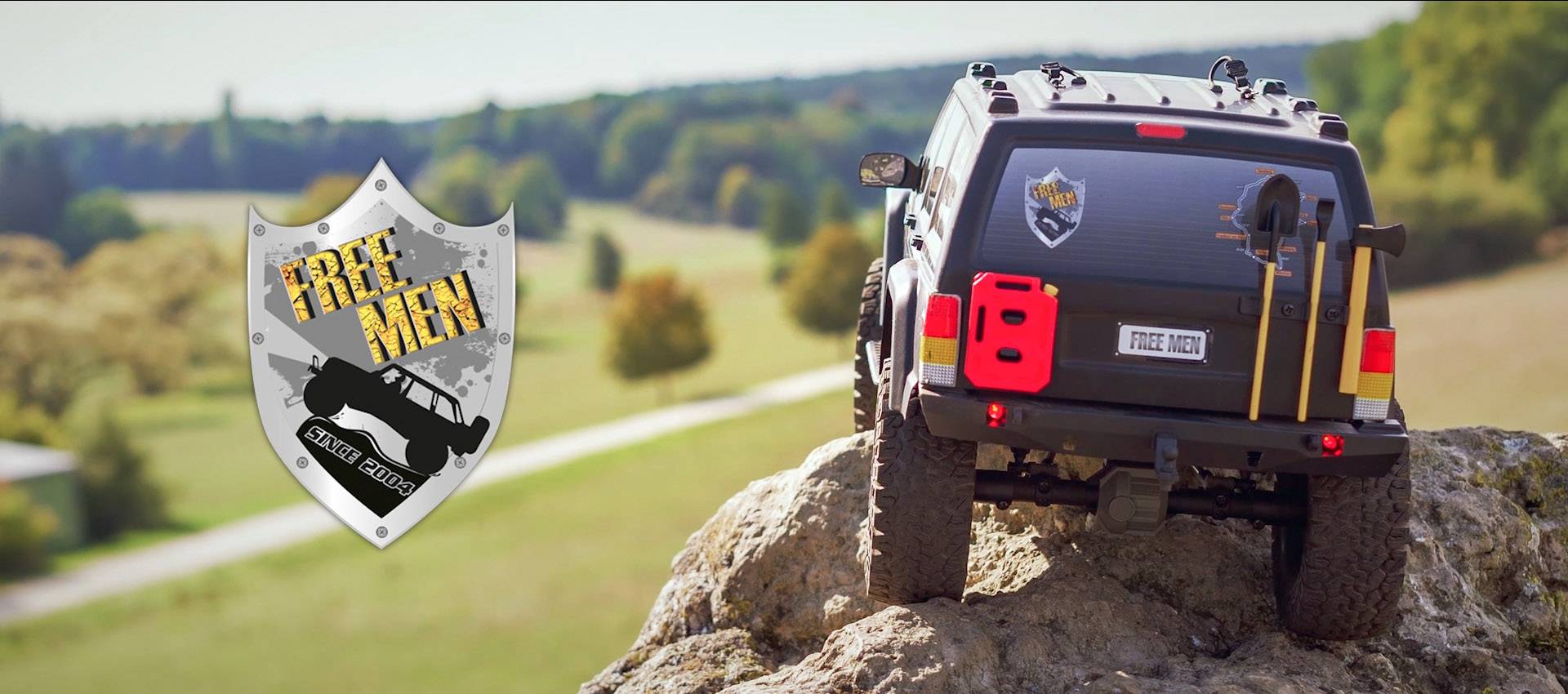 Reely Free Men Brushed 1:10 RC Modellauto Elektro Crawler Allradantrieb (4WD) 100% RtR 2,4GHz inkl. Akku, Ladegerät und