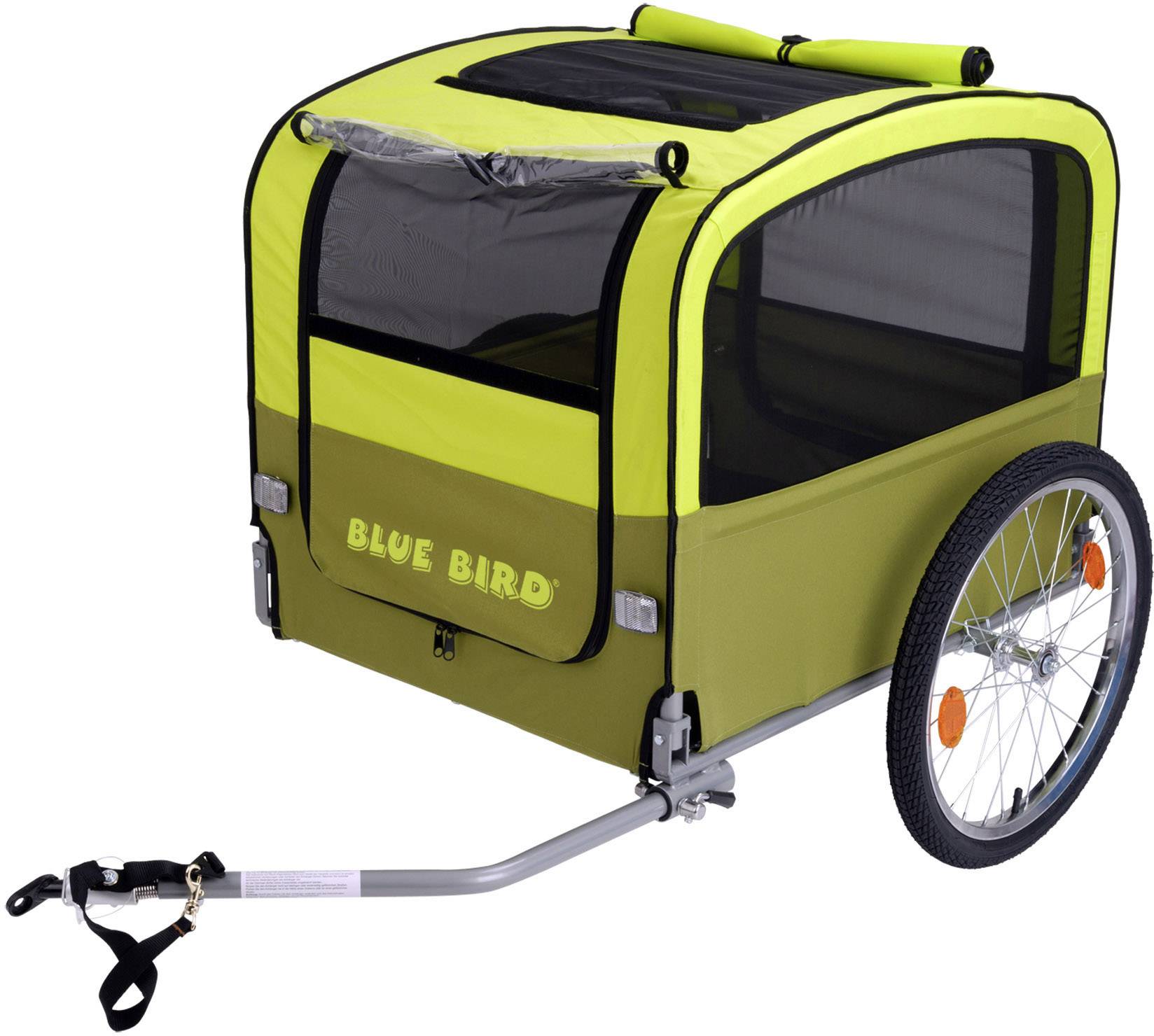 Blue Bird 610 049 01 61004901 Hunde Fahrradanhänger Grün, Hellgrün