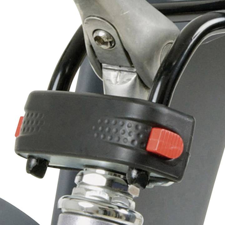 Polisport Bilby Junior Fahrrad-Kindersitz Dunkelgrau, Silber