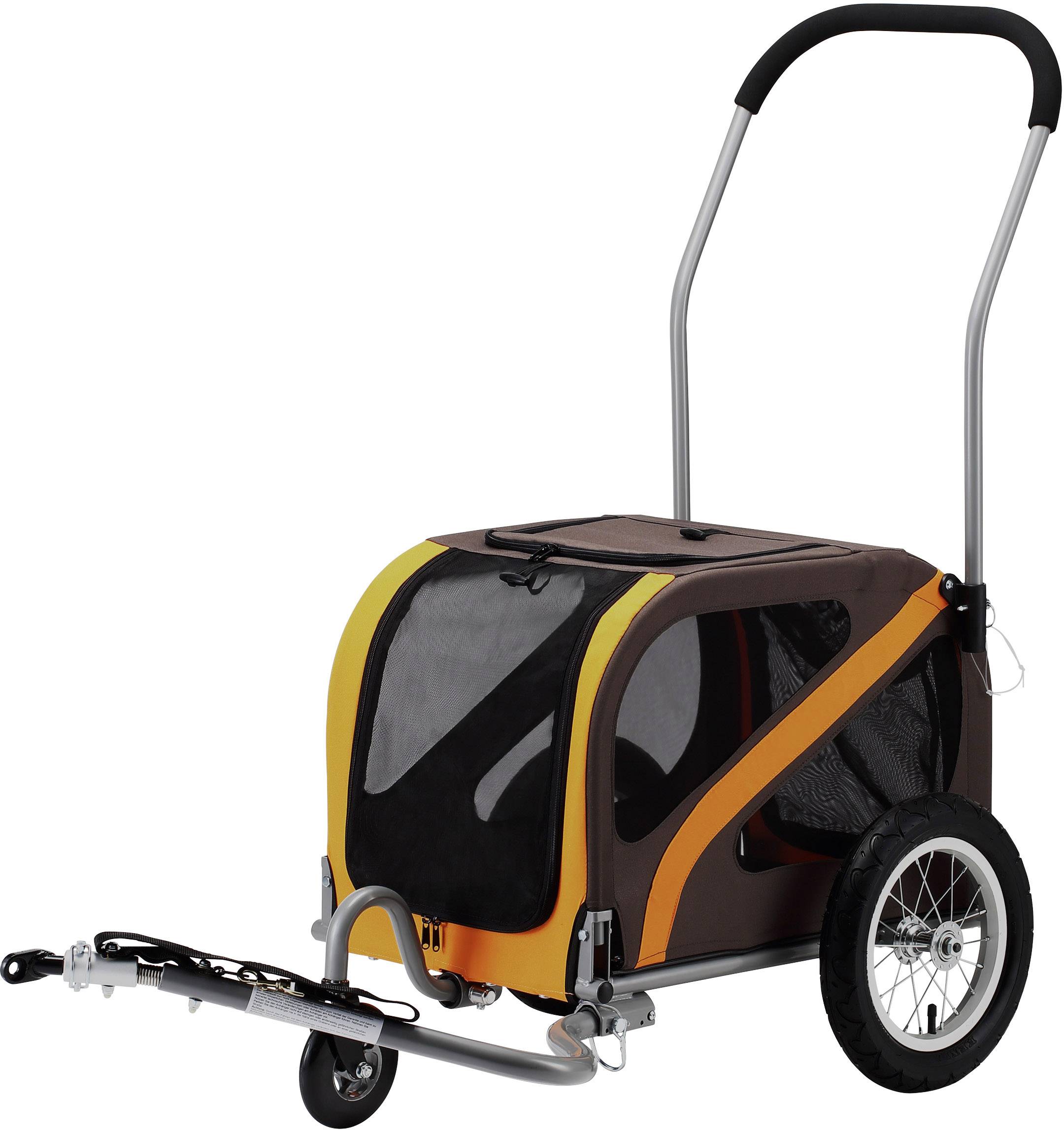 Blue Bird 610 106 01 61010601 Hunde Fahrradanhänger Braun, Orange