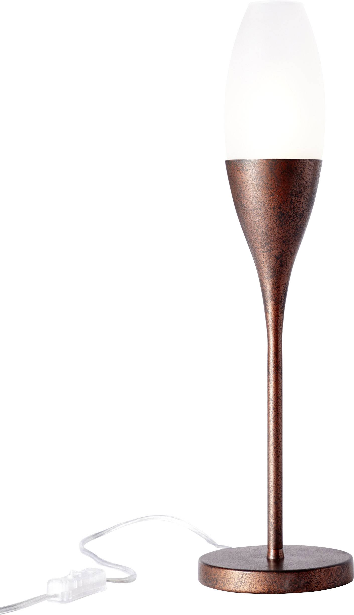 Brilliant Flame 93438/55 Tischlampe LED E14 20W Rost-Braun