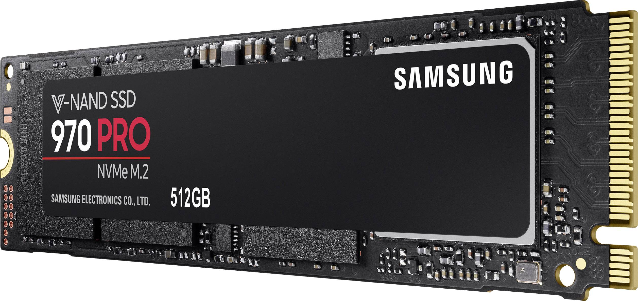 Samsung 970 PRO 512GB Interne M.2 PCIe NVMe SSD 2280 M.2 NVMe PCIe 3.0 x4 Retail MZ-V7P512BW