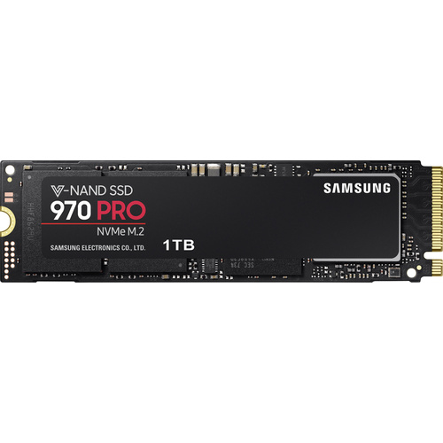 Samsung 970 PRO 1TB Interne M.2 PCIe NVMe SSD 2280 M.2 NVMe PCIe 3.0 x4 Retail MZ-V7P1T0BW
