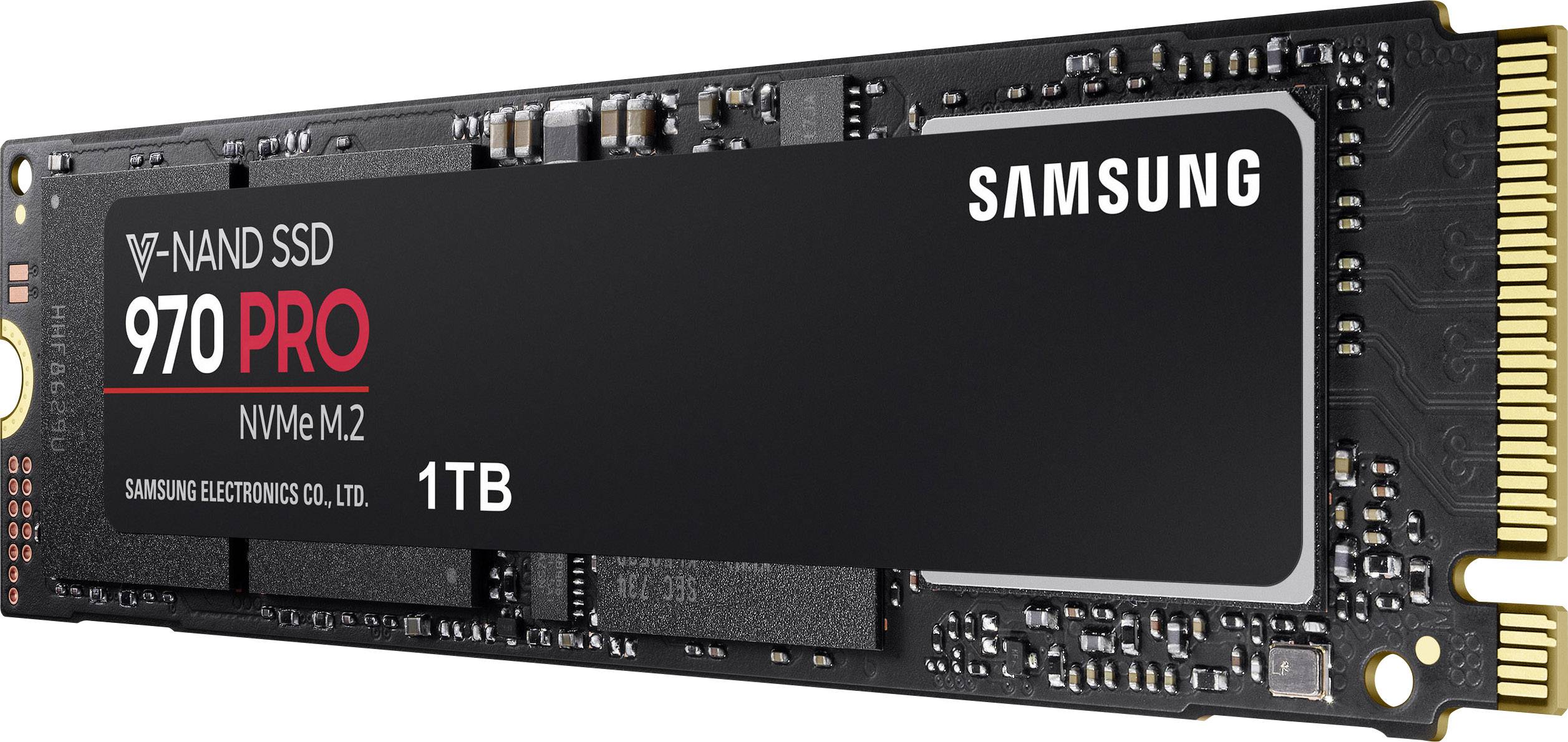 Samsung 970 PRO 1 TB Interne M.2 PCIe NVMe SSD 2280 M.2 NVMe PCIe 3.0 x4 Retail MZ-V7P1T0BW