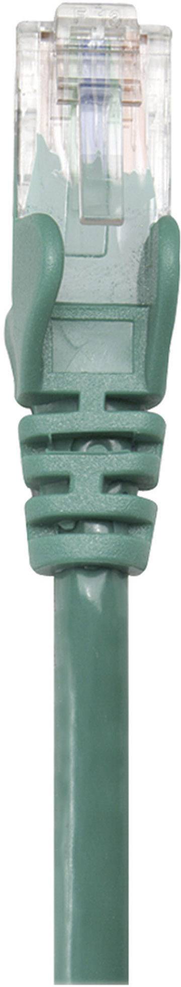 Intellinet 739887 RJ45 Netzwerkkabel, Patchkabel CAT 6 S/FTP 1.50m Grün Folienschirm, Geflechtschirm, Halogenfrei 1St.