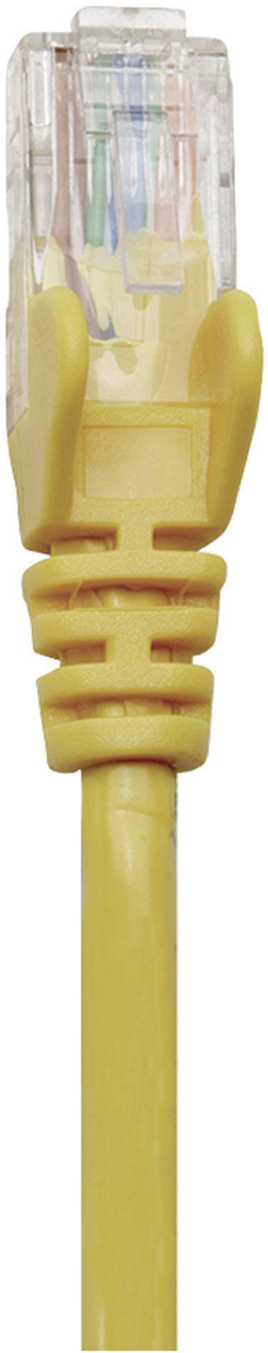 Intellinet 737036 RJ45 CAT 6a S/FTP 0.25 m Gelb Einzelschirm, Gesamtschirm, Halogenfrei 1 St.