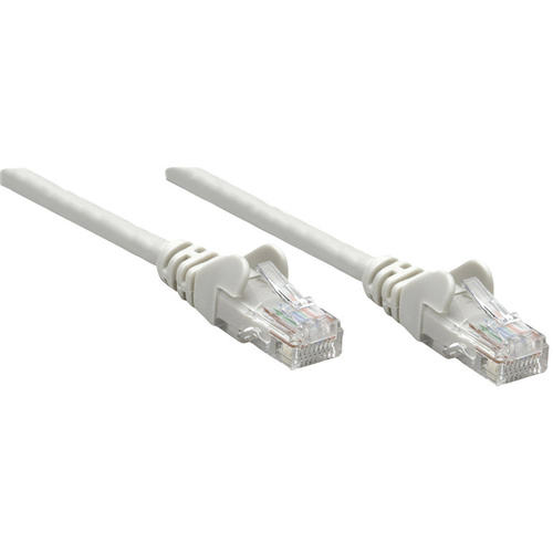 Intellinet 739849 RJ45 Câble réseau, câble patch CAT 6 S/FTP 1.50 m gris feuille de blindage, blindage par tresse, sans halogène