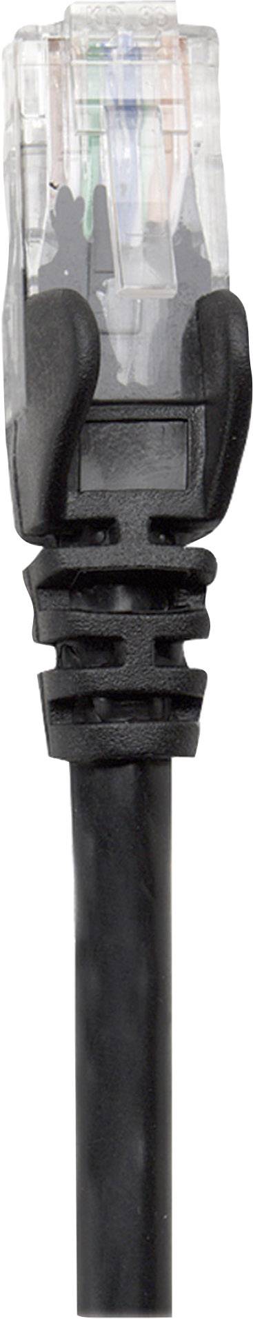 Intellinet 739917 RJ45 Netzwerkkabel, Patchkabel CAT 6 U/UTP 0.25 m Schwarz 1 St.