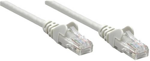 Intellinet RJ45 Netzwerk Anschlusskabel CAT 6 U/UTP 25.00cm Grau