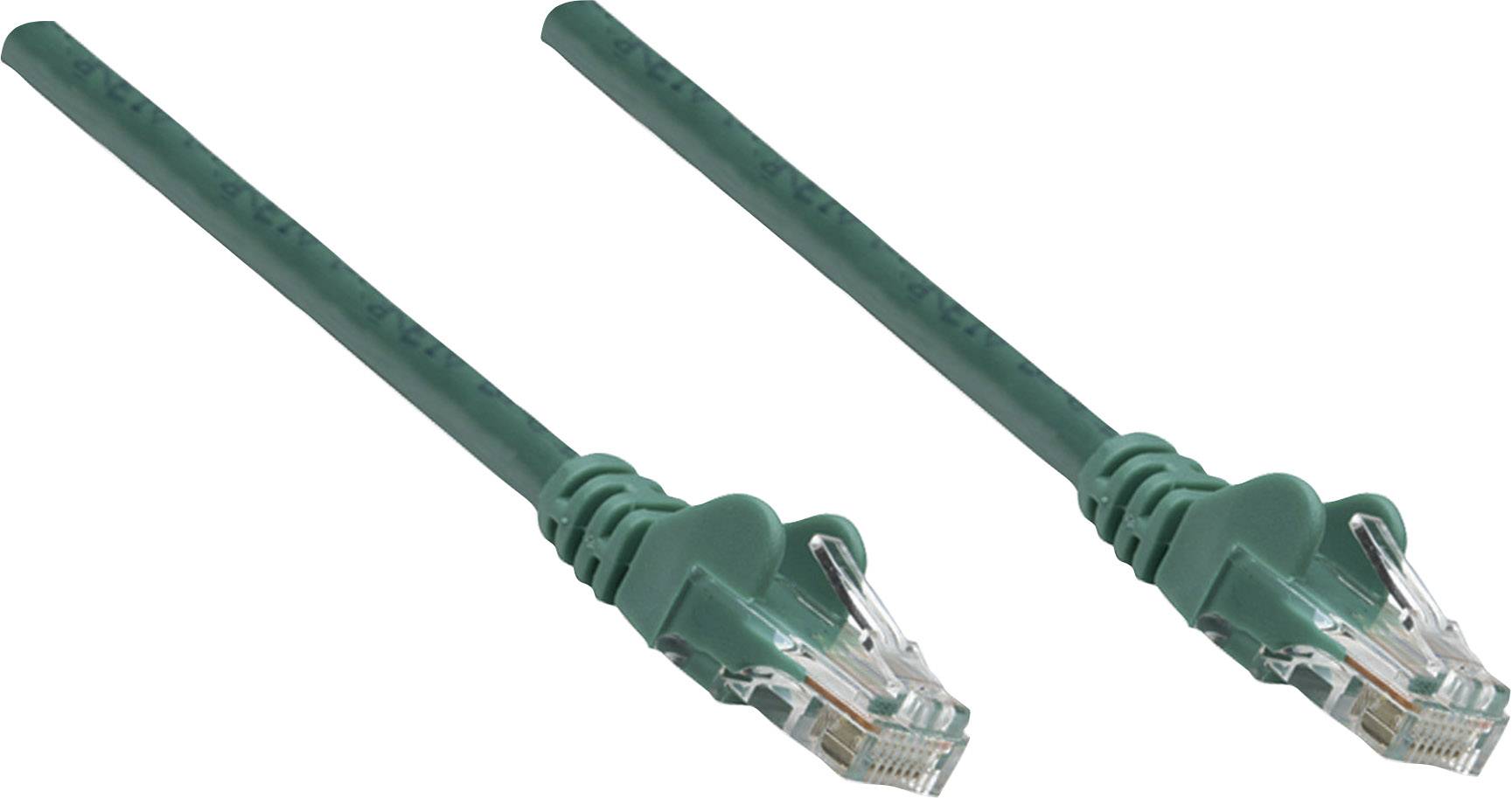 Zwei grüne Ethernet-Kabel mit transparenten RJ45-Steckern, wichtig für Netzwerkanbindungen und Datenübertragungen.