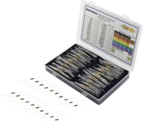 Kohleschicht-Widerstand Sortiment axial bedrahtet 0207 0.5W 5% 400St.