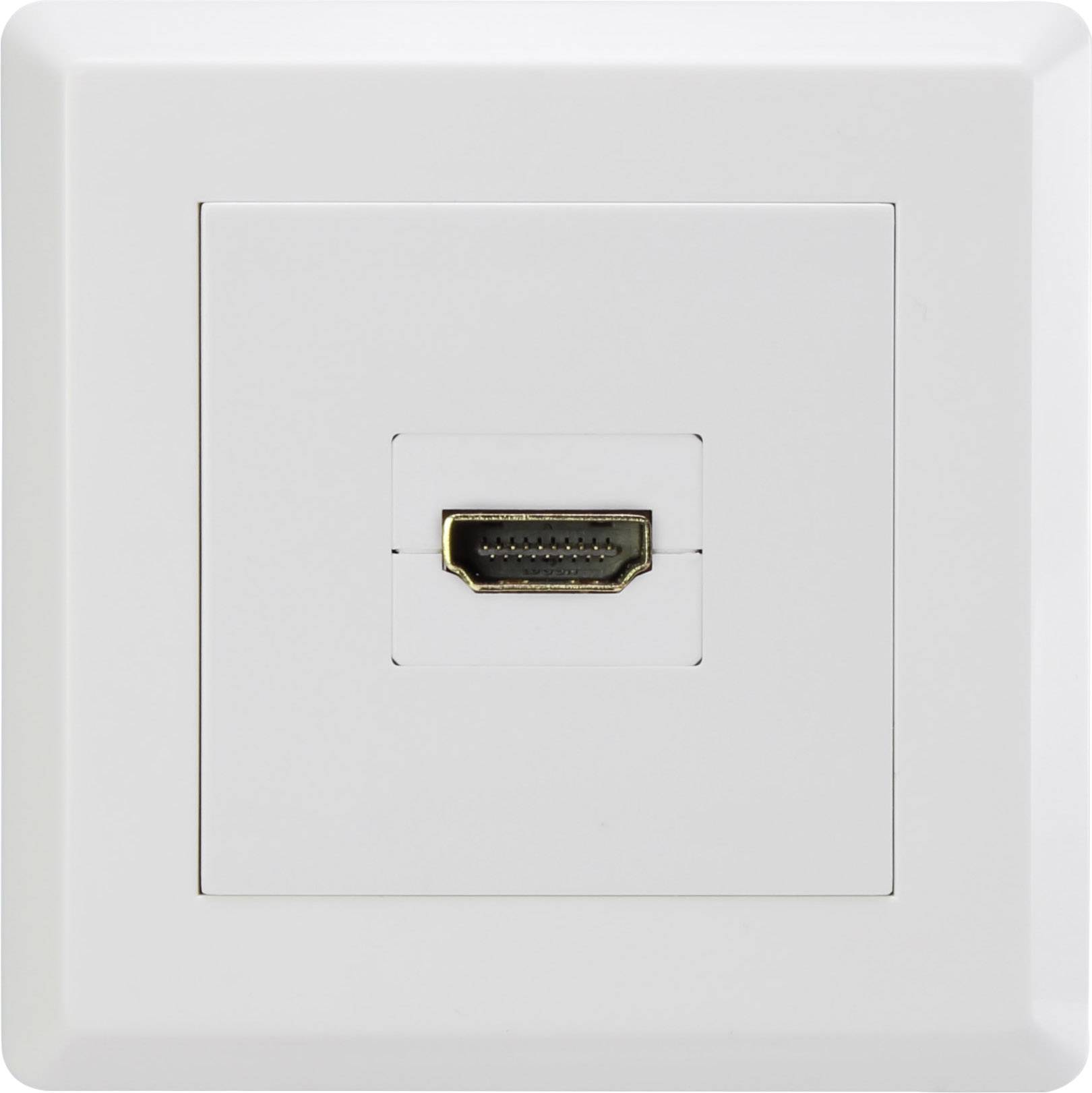 Renkforce RF-4724906 HDMI Adapter [1x HDMI-Buchse - 1x HDMI-Buchse] Weiß vergoldete Steckkontakte