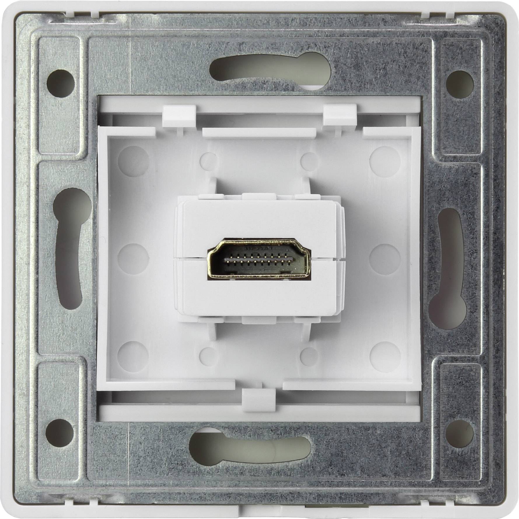 Renkforce RF-4724906 HDMI Adapter [1x HDMI-Buchse - 1x HDMI-Buchse] Weiß vergoldete Steckkontakte